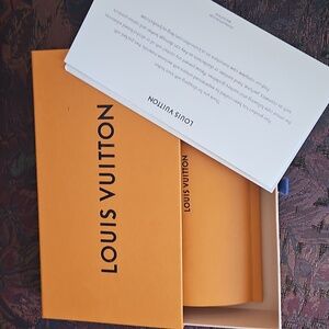 Louis Vuitton Gift Box & Thank You Note.